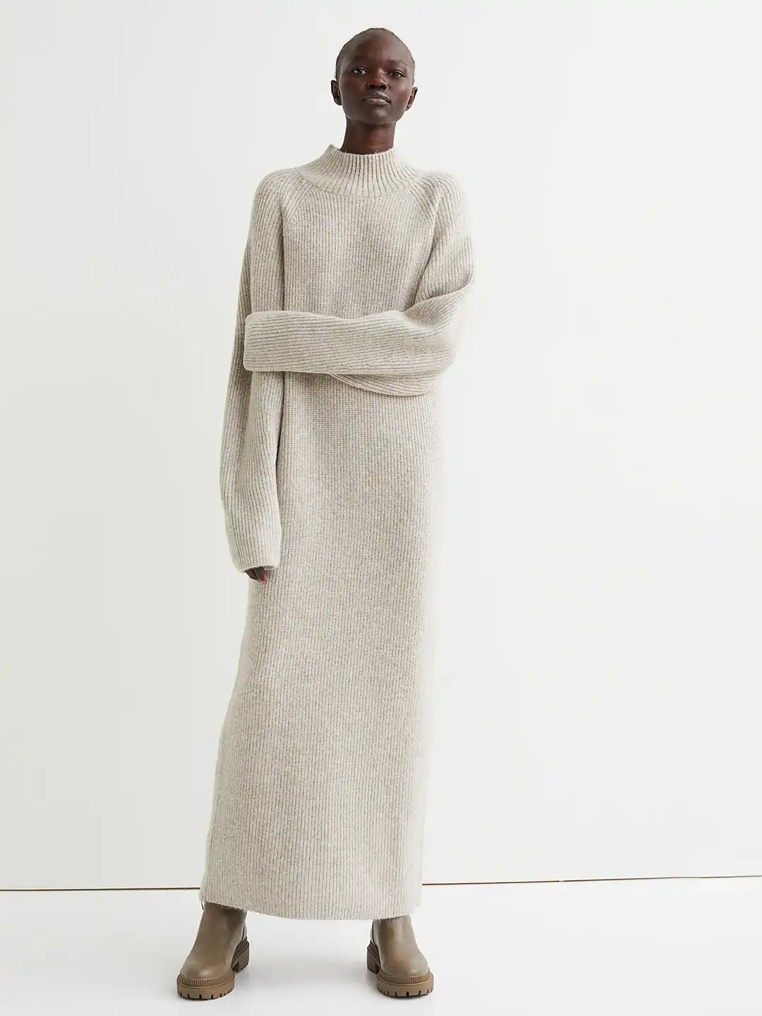 Buy H&M Women Beige Solid Zip-detail Knitted Sweater Dress - Dresses for Women 16395396 | Myntra Buy H&M Women Beige Solid Zip-detail Knitted Sweater Dress - Dresses for Women 16395396 | Myntra