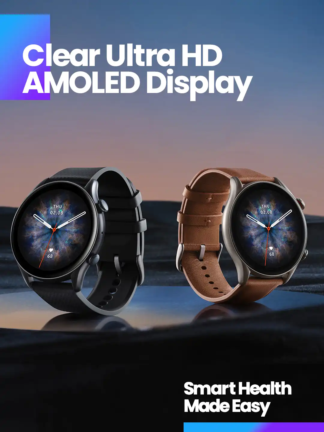 Buy AMAZFIT GTR 3 PRO Waterproof Smartwatch - Brown Leather A2040