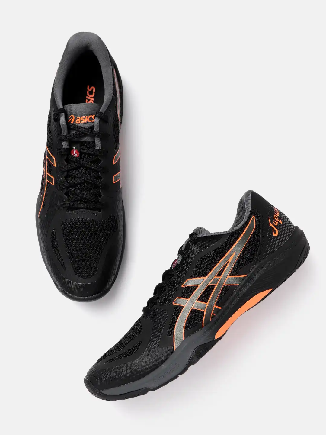 Buy ASICS Unisex Black & Orange Woven Design Rote Japan Lyte FF 2