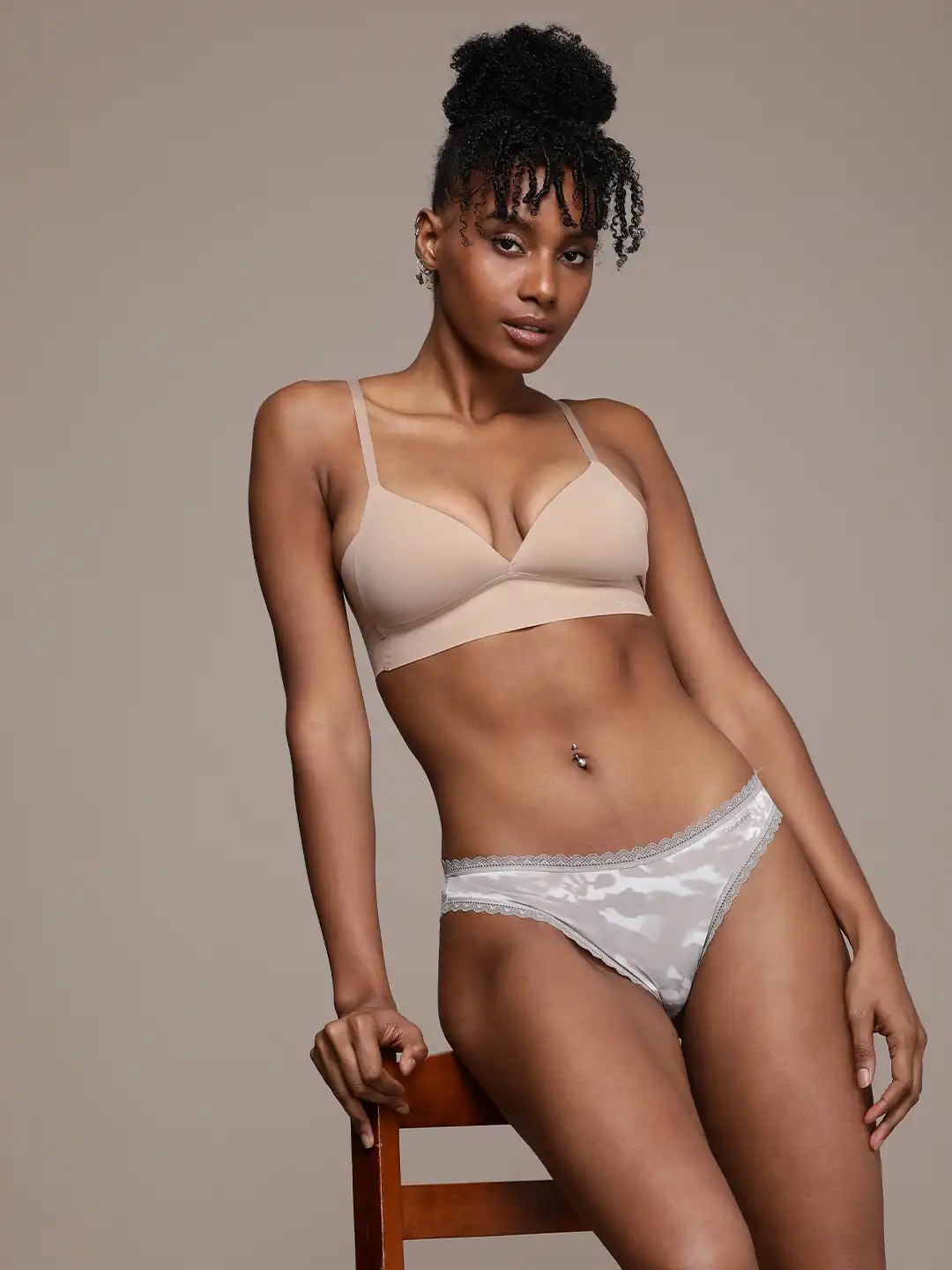 Buy Calvin Klein Underwear Half Coverage Lightly Padded Triangle T