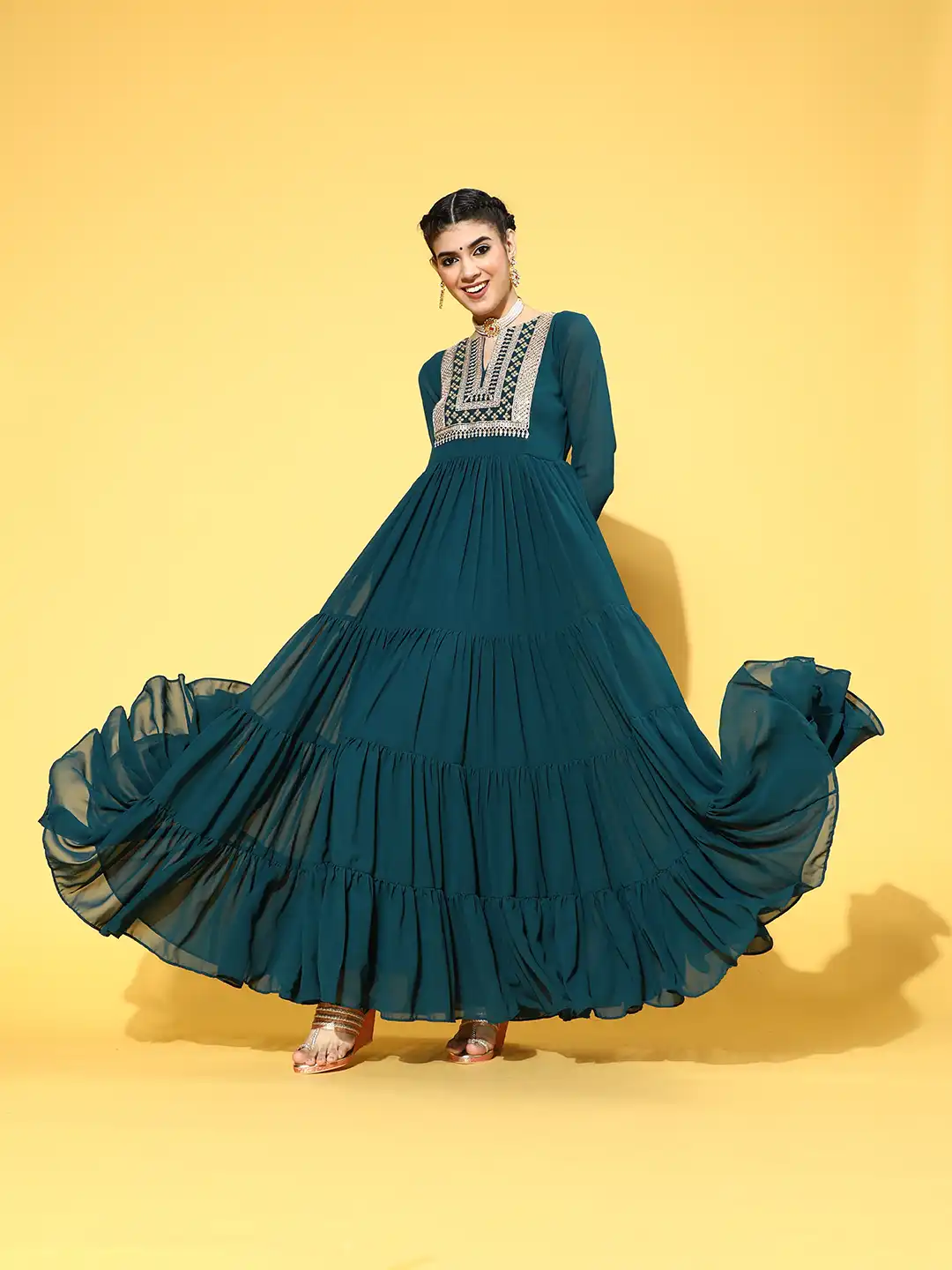 myntra maxi dress party wear Party Maxi Dress