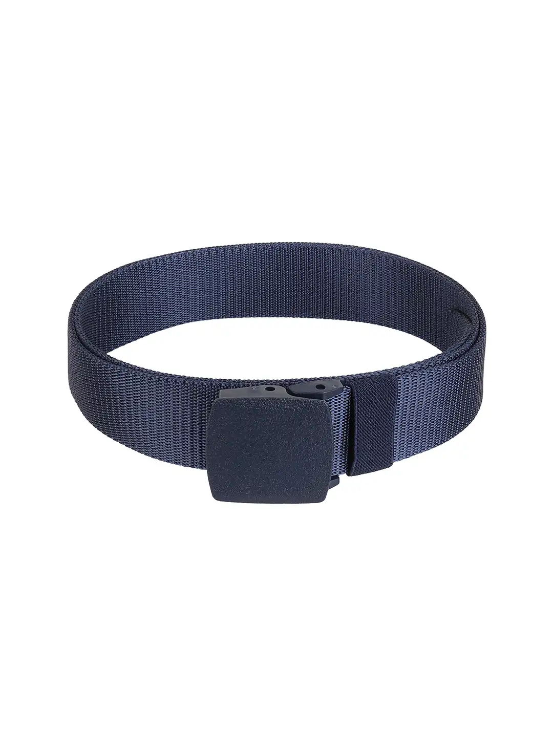 Buy ZORO Men Blue Canvas Belt with Plastic Flap Buckle - Belts for