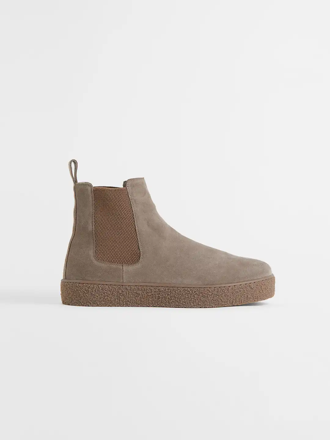 Buy H&M Men Beige Suede Chelsea Boots - Casual Shoes for Men  display picture 1