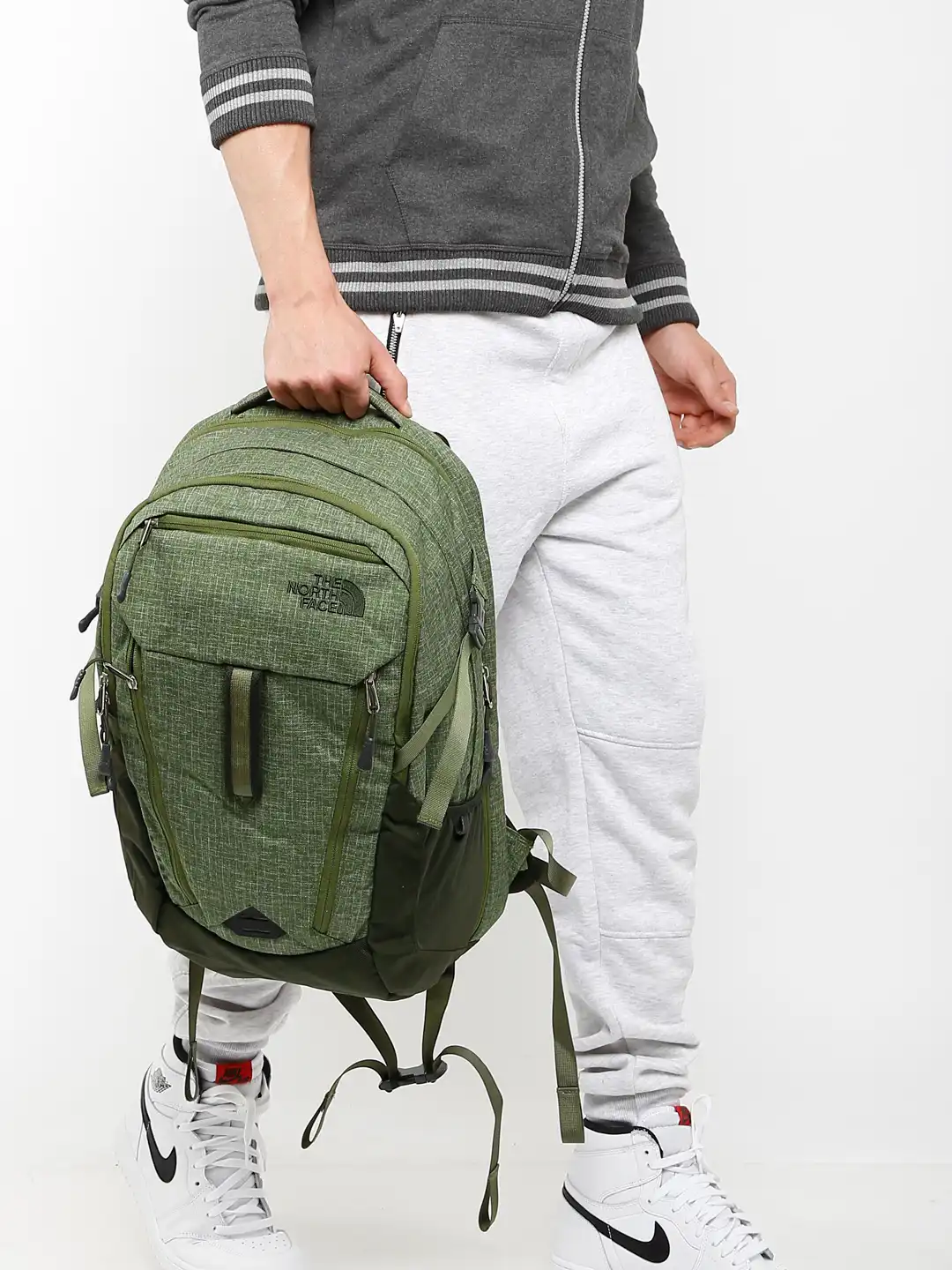 Buy The North Face Unisex Olive Green Surge Backpack - Backpacks for Unisex  1703922 | Myntra