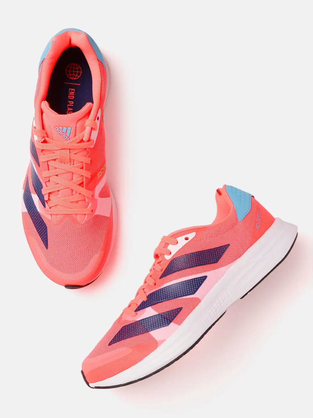 Buy ADIDAS Men Coral Woven Design Adizero RC 4 Running Shoes