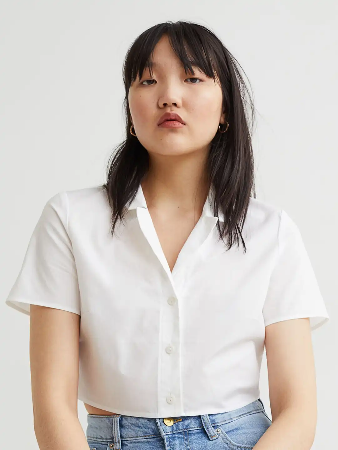 h&m white dress shirt womens Women's White Shirts | Cotton, Linen, Silk & Satin