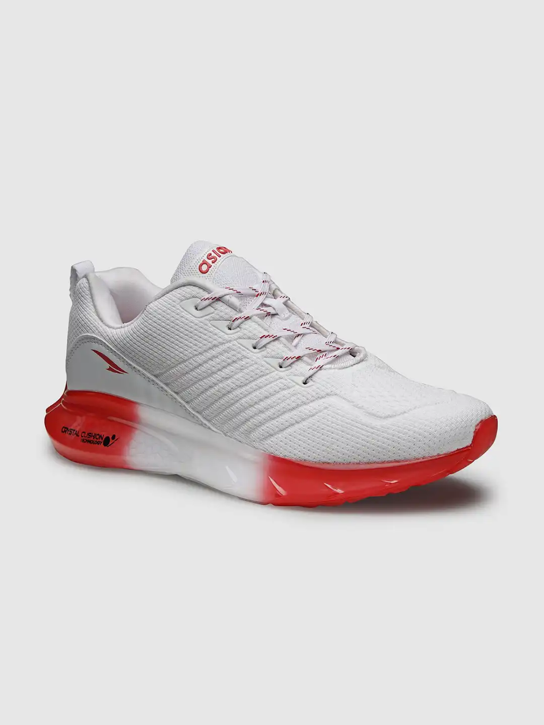 Buy ASIAN Men White & Red Mesh Running Non-Marking Shoes - Sports