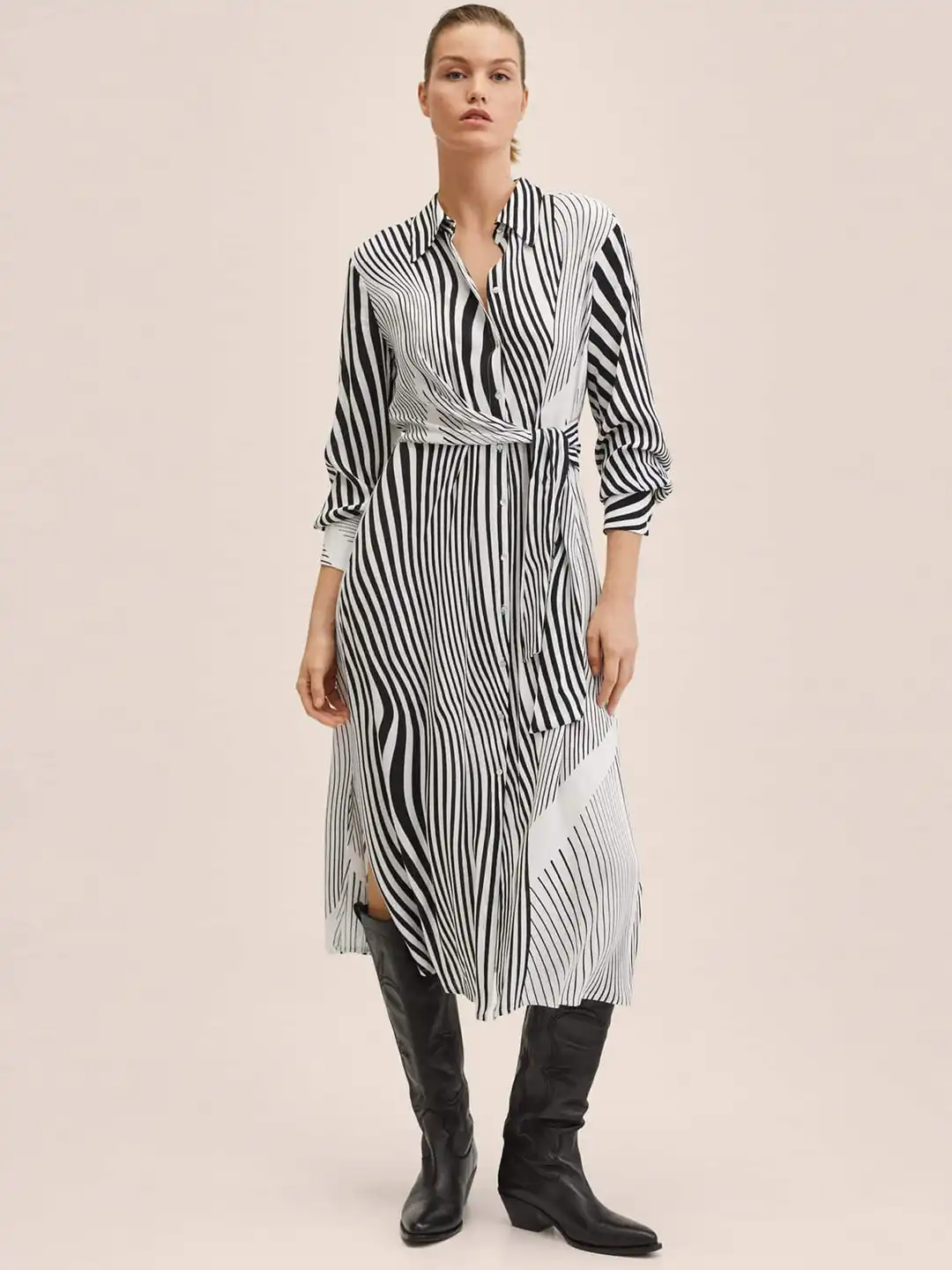 black formal wrap dress Bamboo / Organic Cotton Wrap Dress main image 1