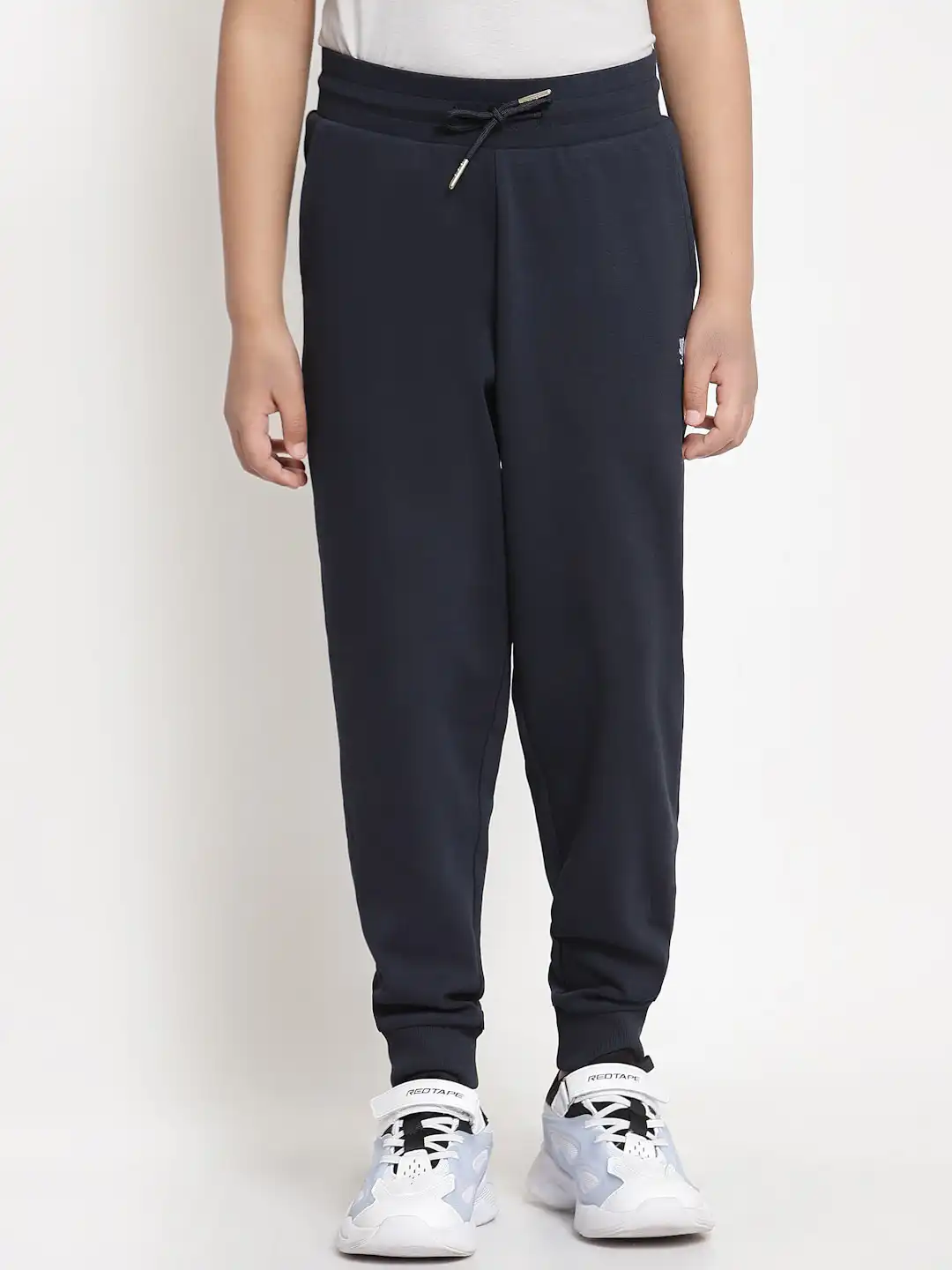 cuffed navy training pants