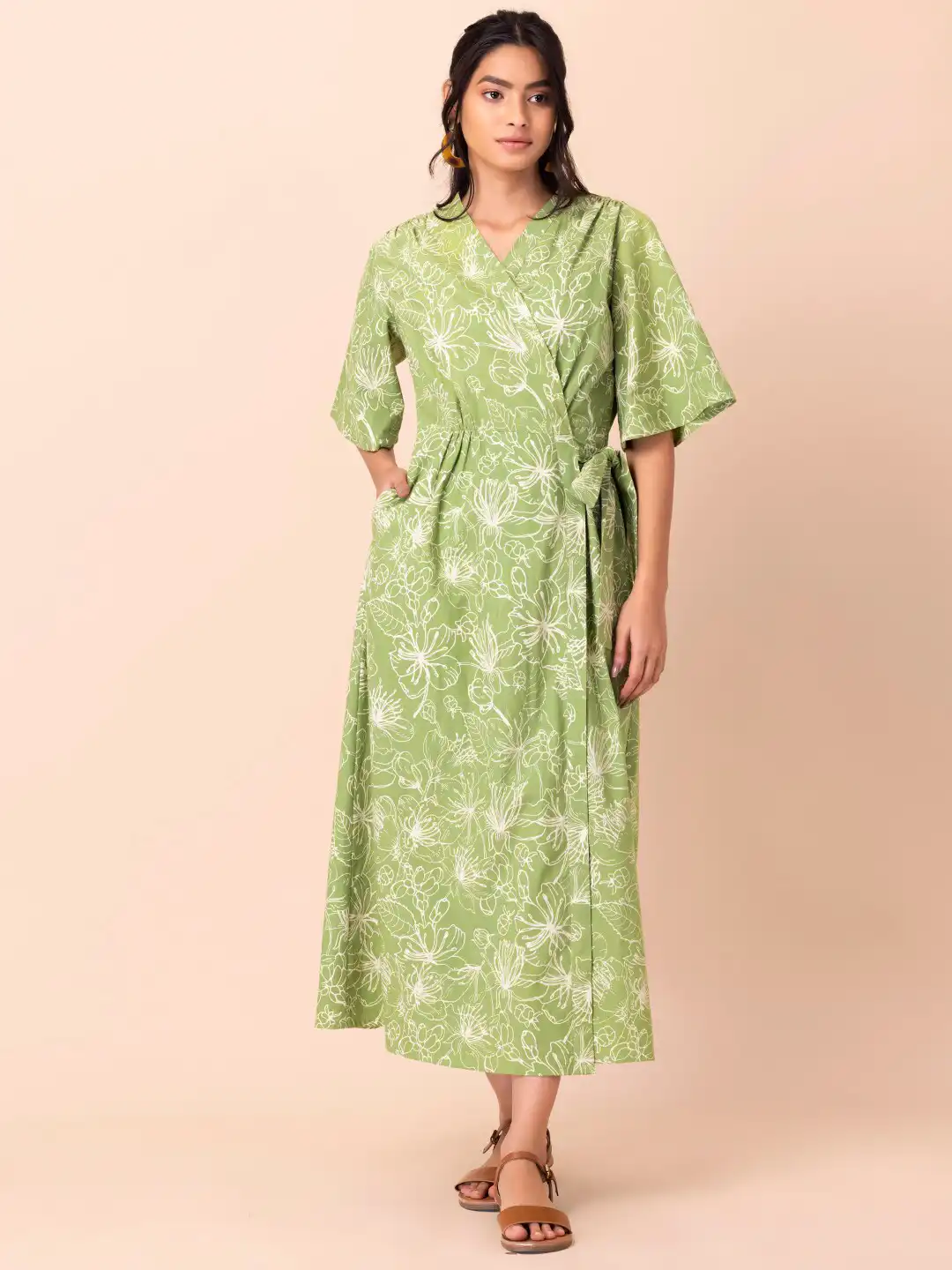 indya green dress Buy Earthen BY Floral Ethnic Pure Cotton Maxi - Ethnic Dresses for Women 17592986 Jacket