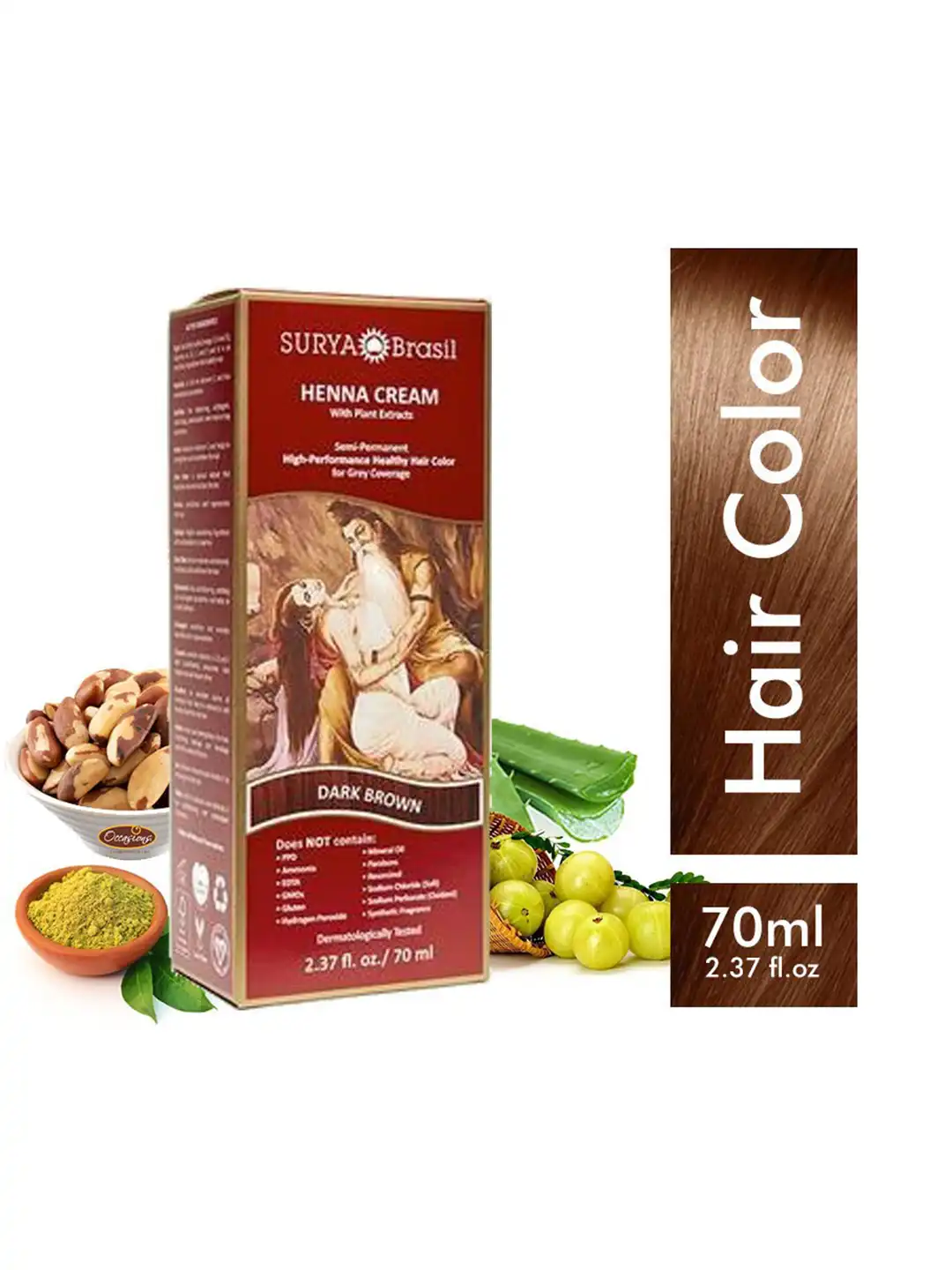 Buy SURYA Brasil Henna Cream Semi-Permanent Hair Color with Plant