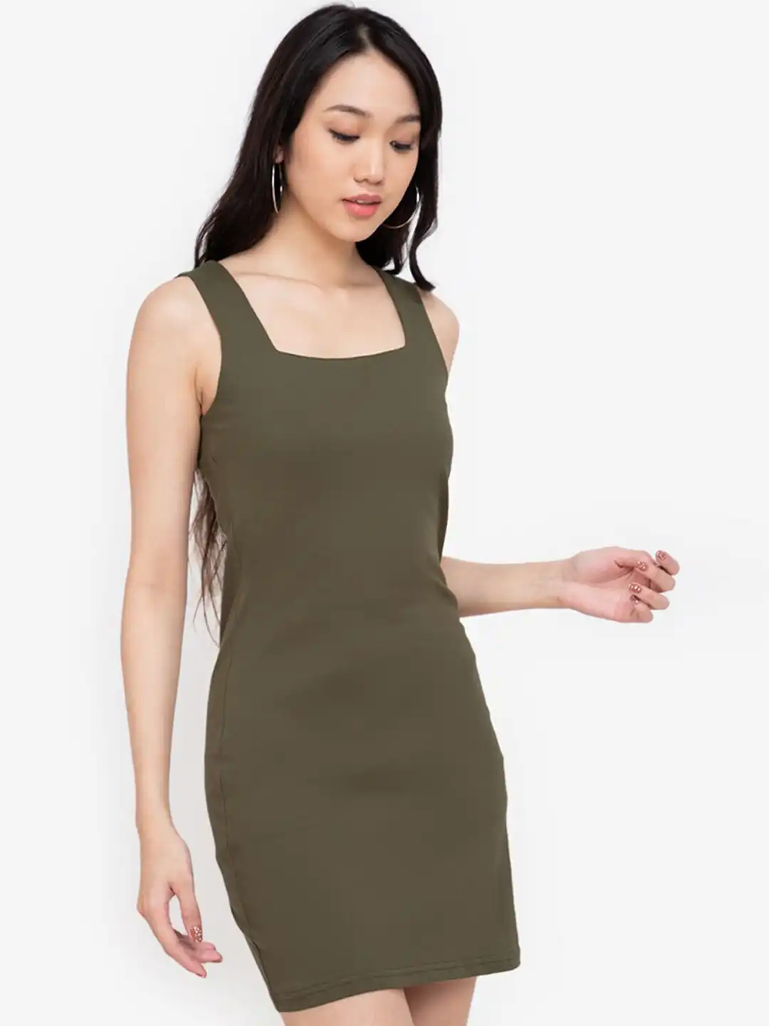 zalora green dress Sage Green Dress