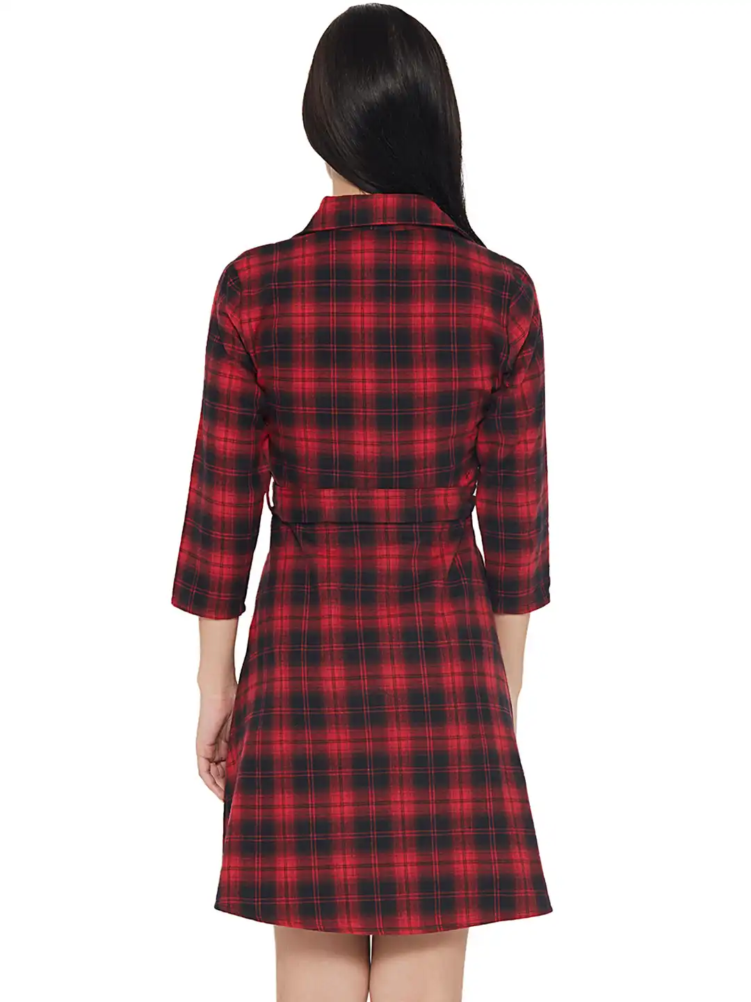 women's red and black plaid dress Buy 20Dresses Women & Checked Shirt - Dresses for Women 1814678 Rodney Asymmetrical Maxi Dress Birthday Dress For Girl Color:Pale Blue