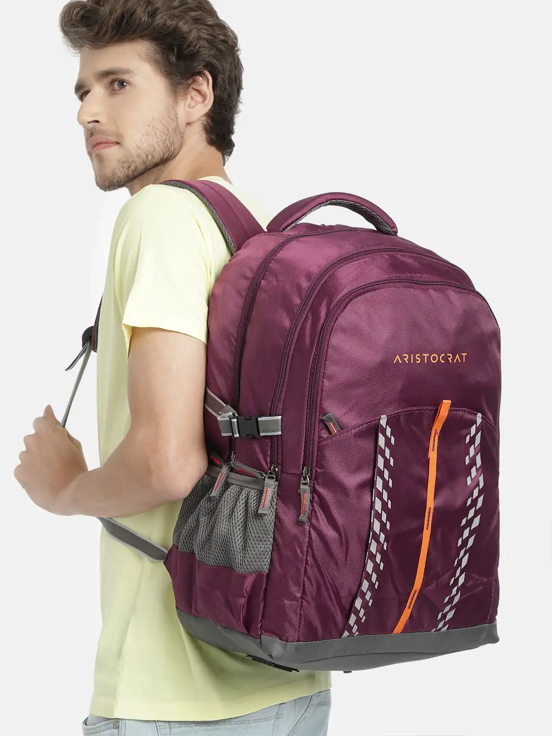 backpack with shoe compartment and laptop for Men 33L Travel Backpack Multifunction Business – zinmark Color:Mahogany Brown resistant compartments for all Large Capacity Camera Backpack Women's Rucksack