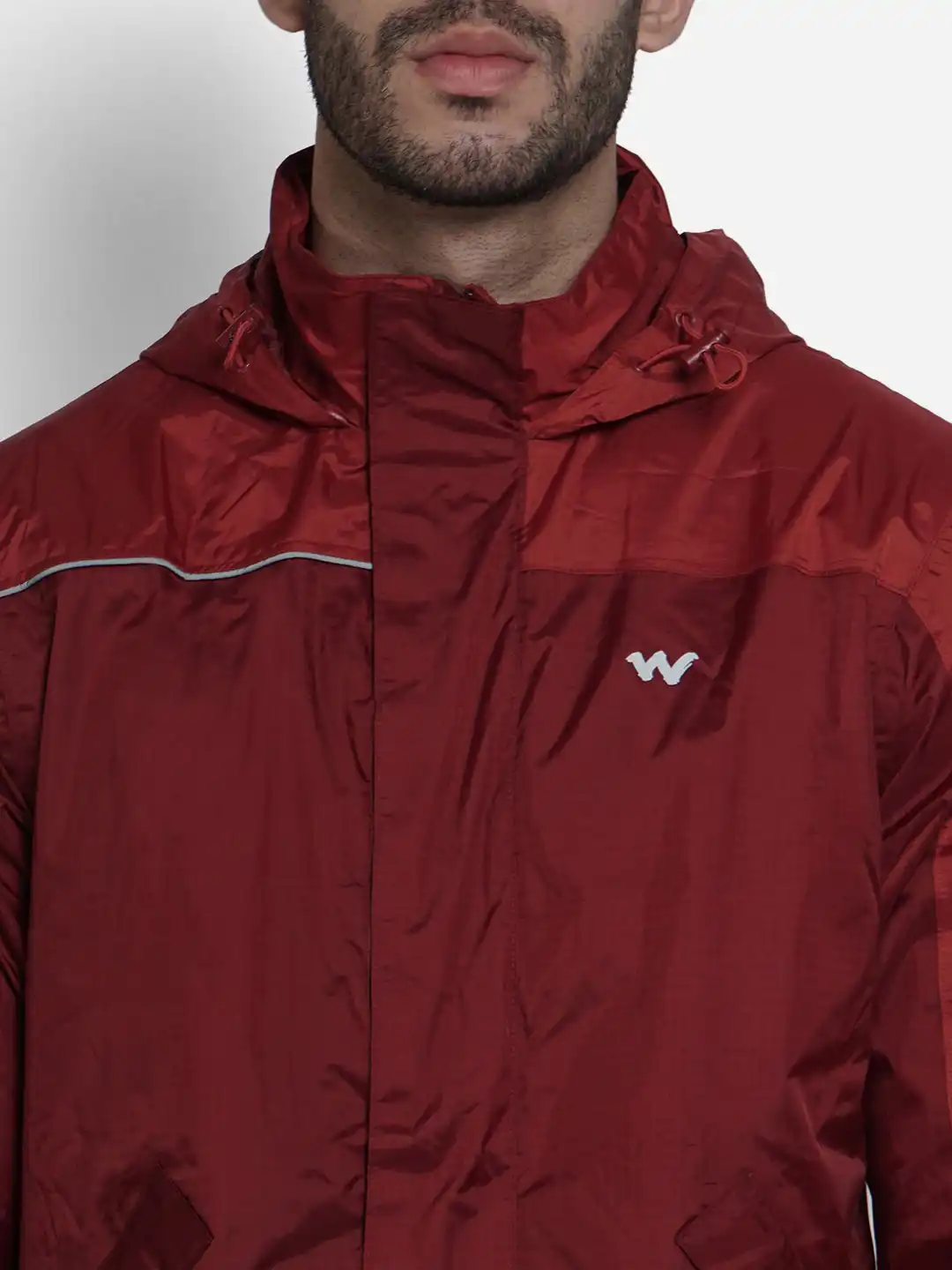 Buy Wildcraft Men Red Solid Waterproof Rainwear Jacket - Rain