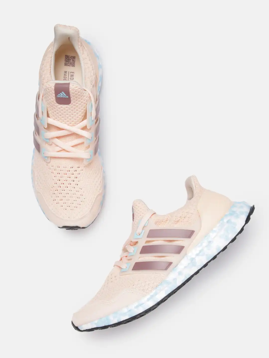 Buy ADIDAS Men Peach-Coloured & Purple Woven Design Ultraboost 5.0 DNA  Running Shoes - Sports Shoes for Men 18374136 | Myntra
