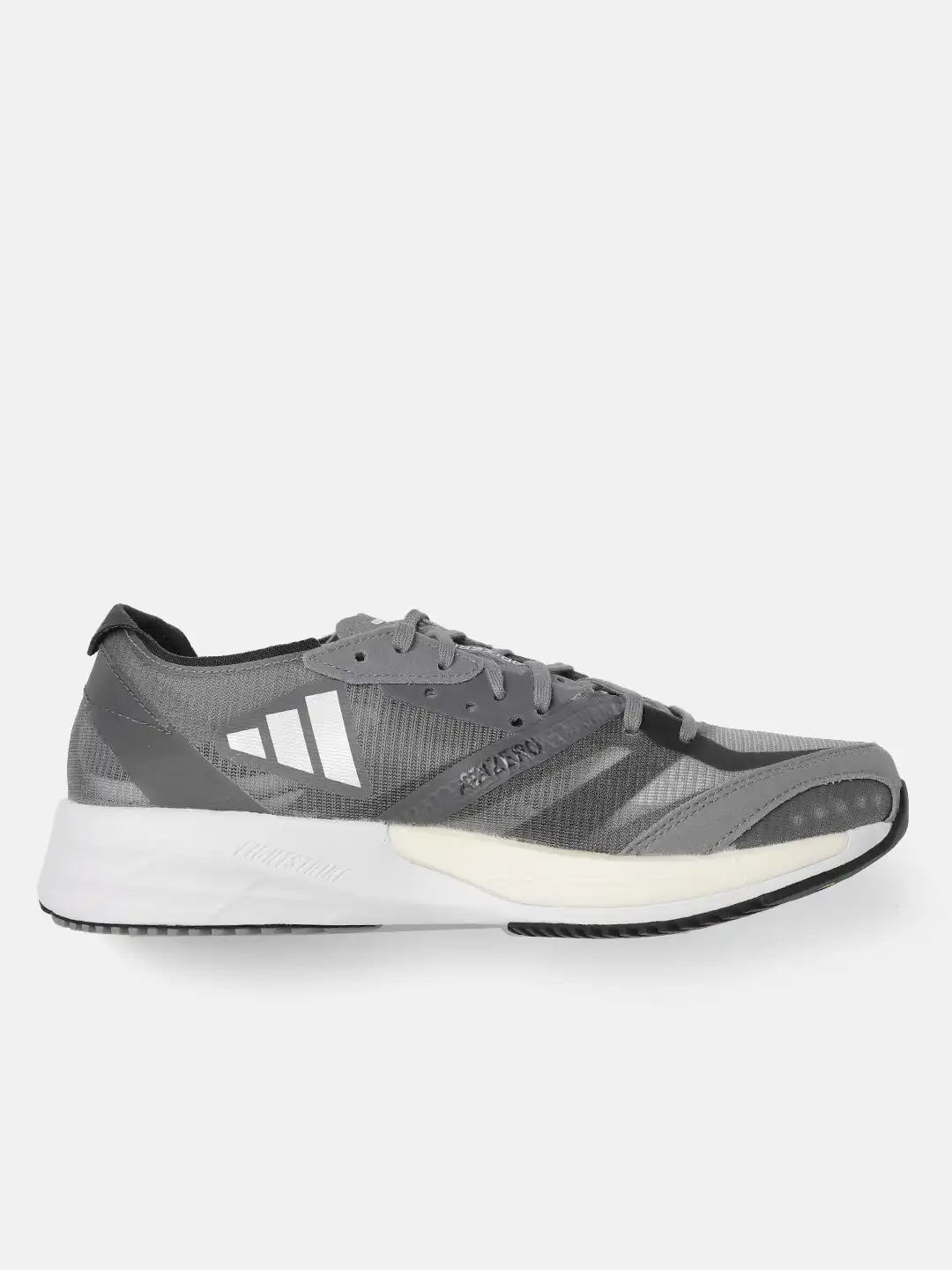 Buy ADIDAS Men Grey Woven Design Adizero Adios 7 Running Shoes