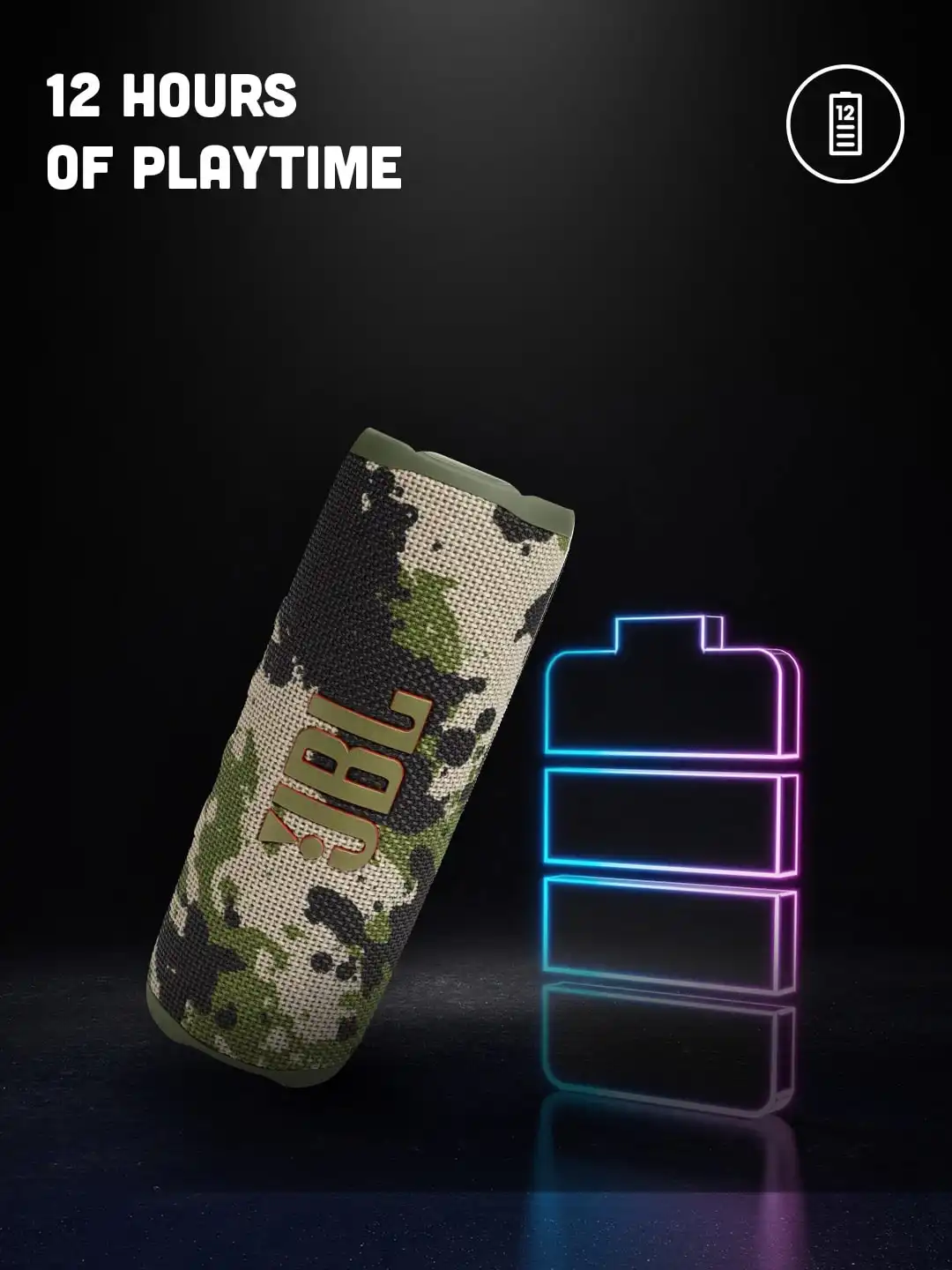 Buy JBL Squad Flip 6 with 12Hr Playtime-Customize Audio by JBL App