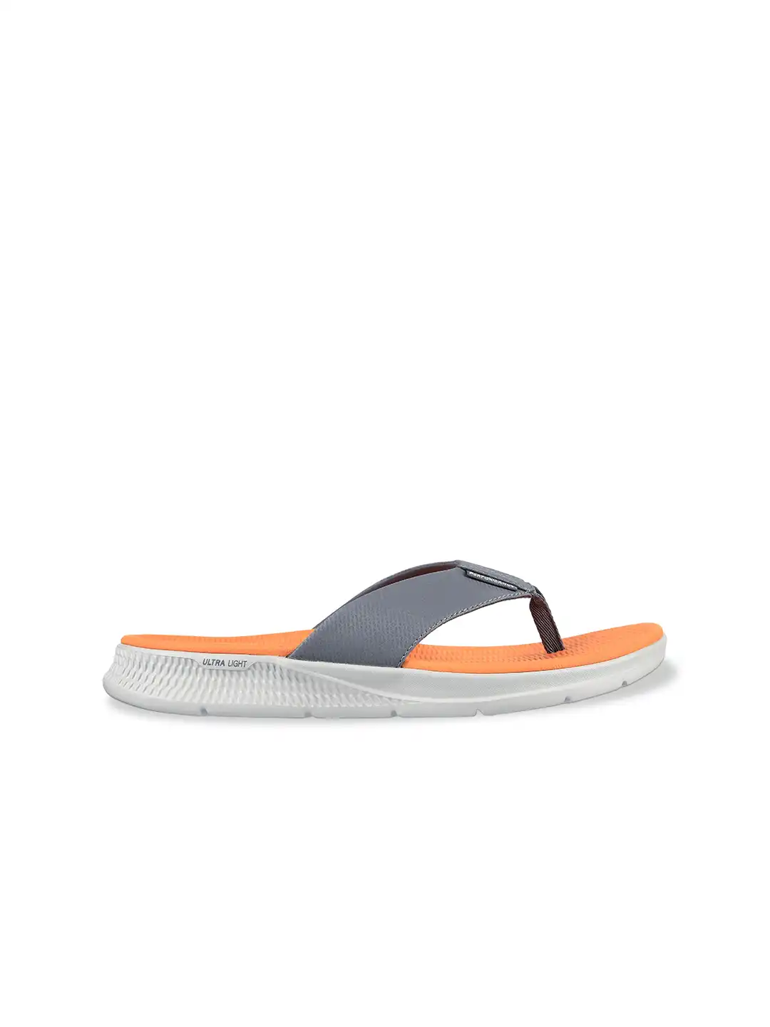 Buy Skechers Men Grey & Orange Thong Flip-Flops - Flip Flops for