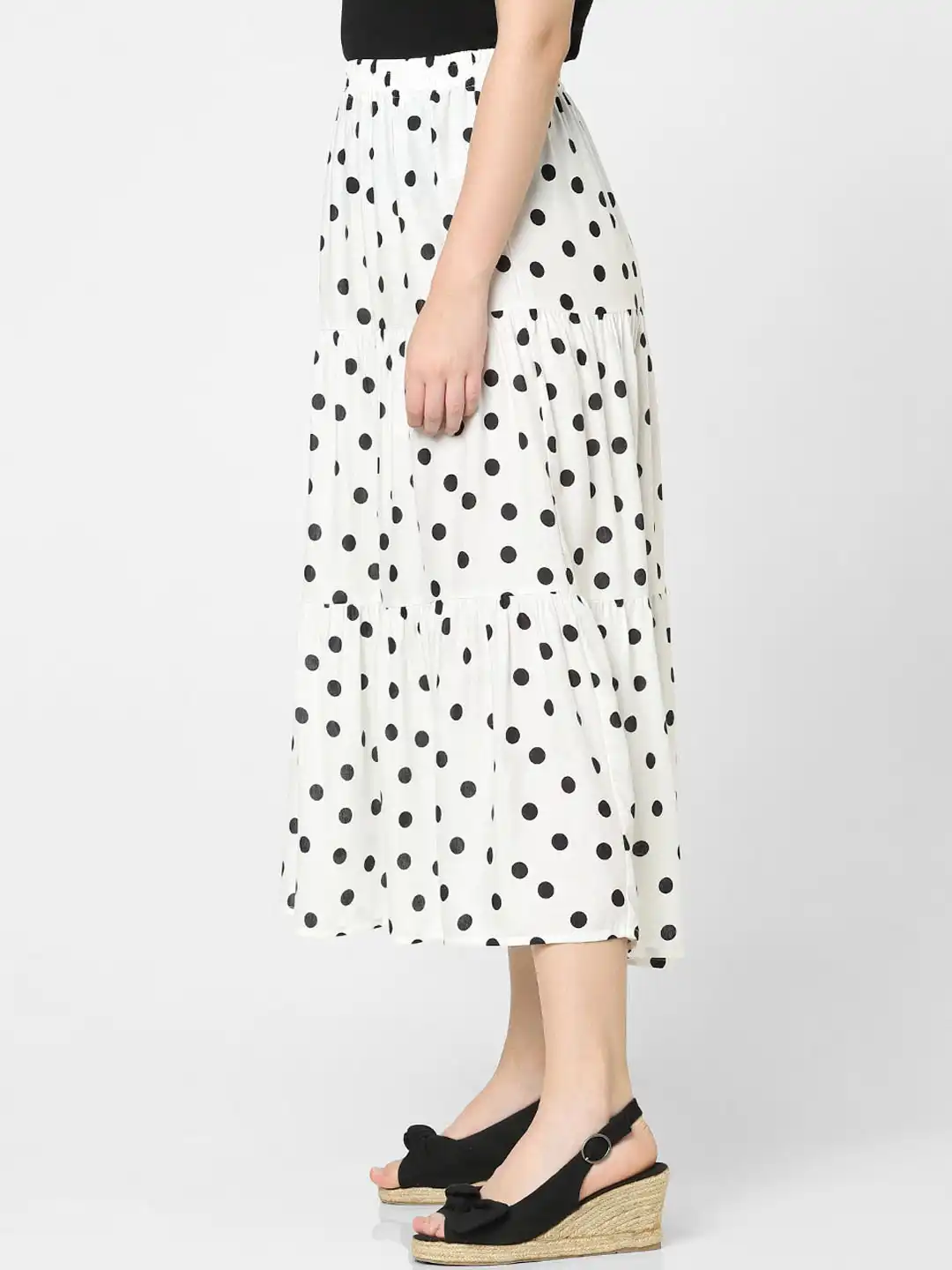 Buy Vero Moda Women White Polka Dot Printed A-Line Skirts - Skirts Buy Vero Moda Women White Polka Dot Printed A-Line Skirts - Skirts