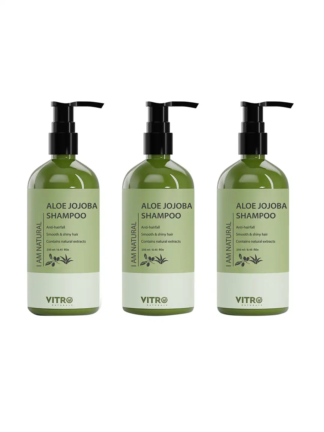 Buy VITRO Set Of 3 Aloe Jojoba Shampoo - Shampoo for Unisex 18496728 |  Myntra