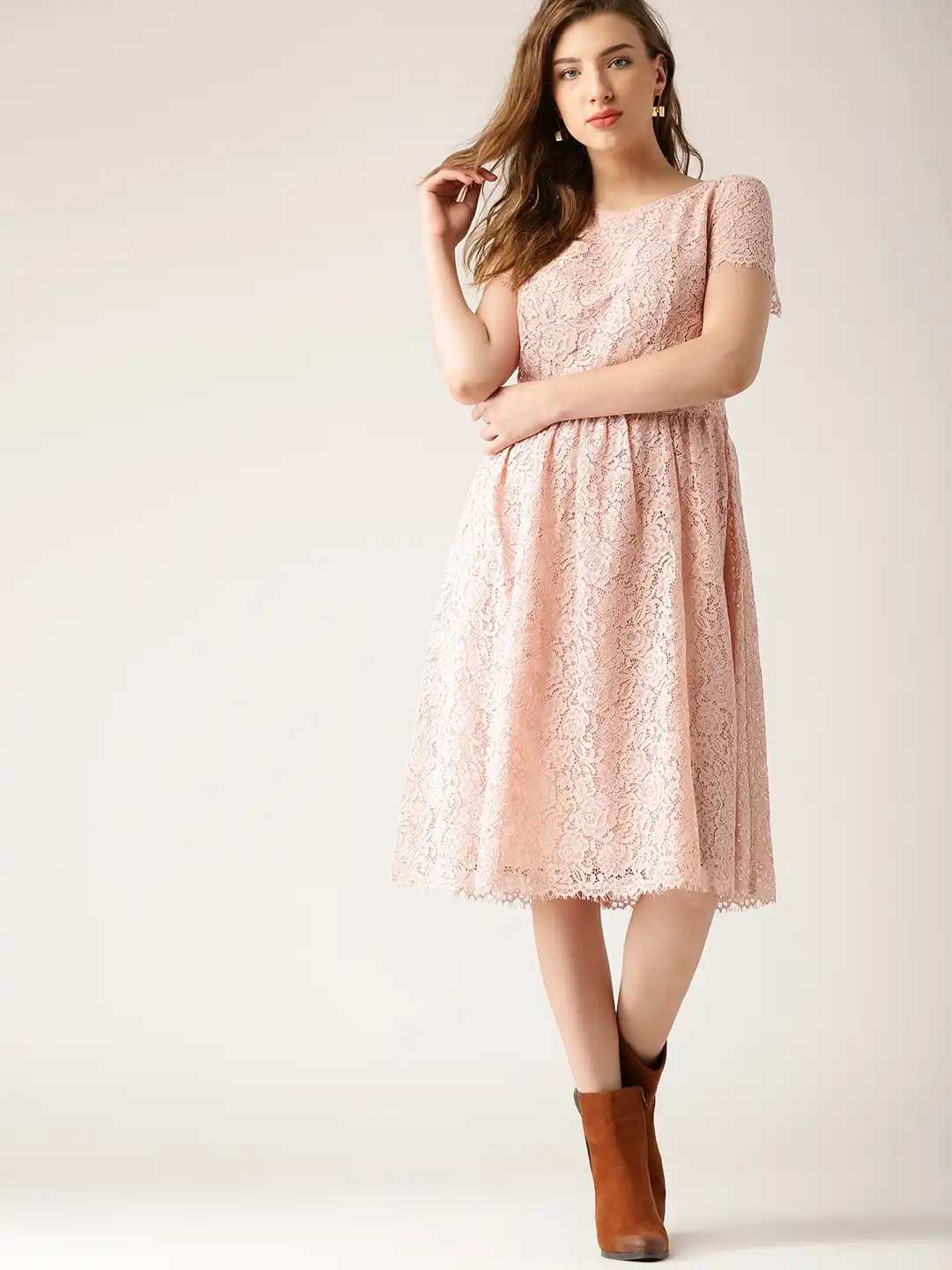 esprit pink dress Ruched point d'esprit tulle minidress in pink - Zimmermann