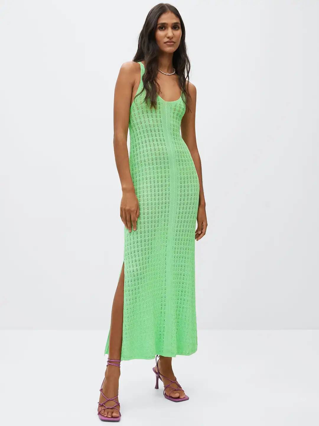 Buy MANGO Green Crochet Maxi Dress with Lace-Up Detail - Dresses for Women 18783452 | Myntra Buy MANGO Green Crochet Maxi Dress with Lace-Up Detail - Dresses for Women 18783452 | Myntra