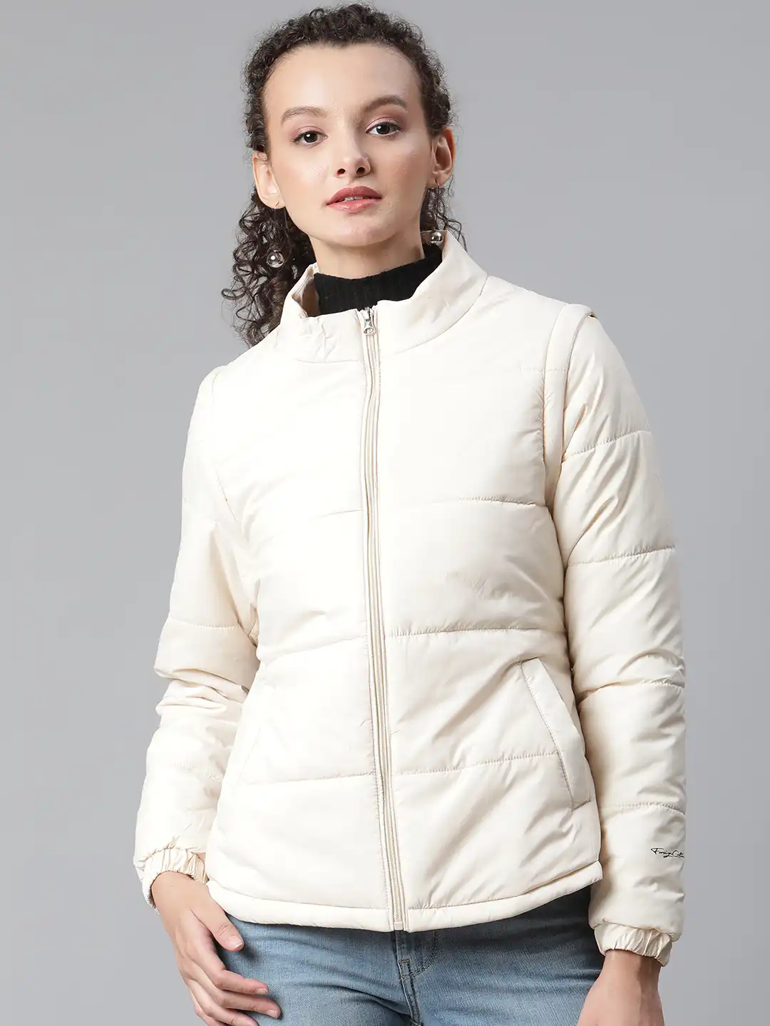Buy Foreign Culture By Fort Collins Women Off White Padded Jacket