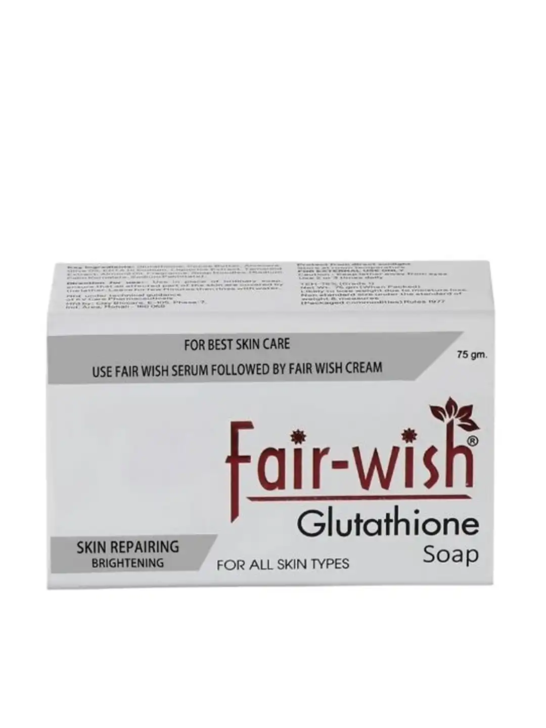 Buy Fair Wish Skin Repairing Brightening Glutathione Soap with Almond Oil &  Cocoa Butter- 75 g - Soap for Unisex 19020870 | Myntra