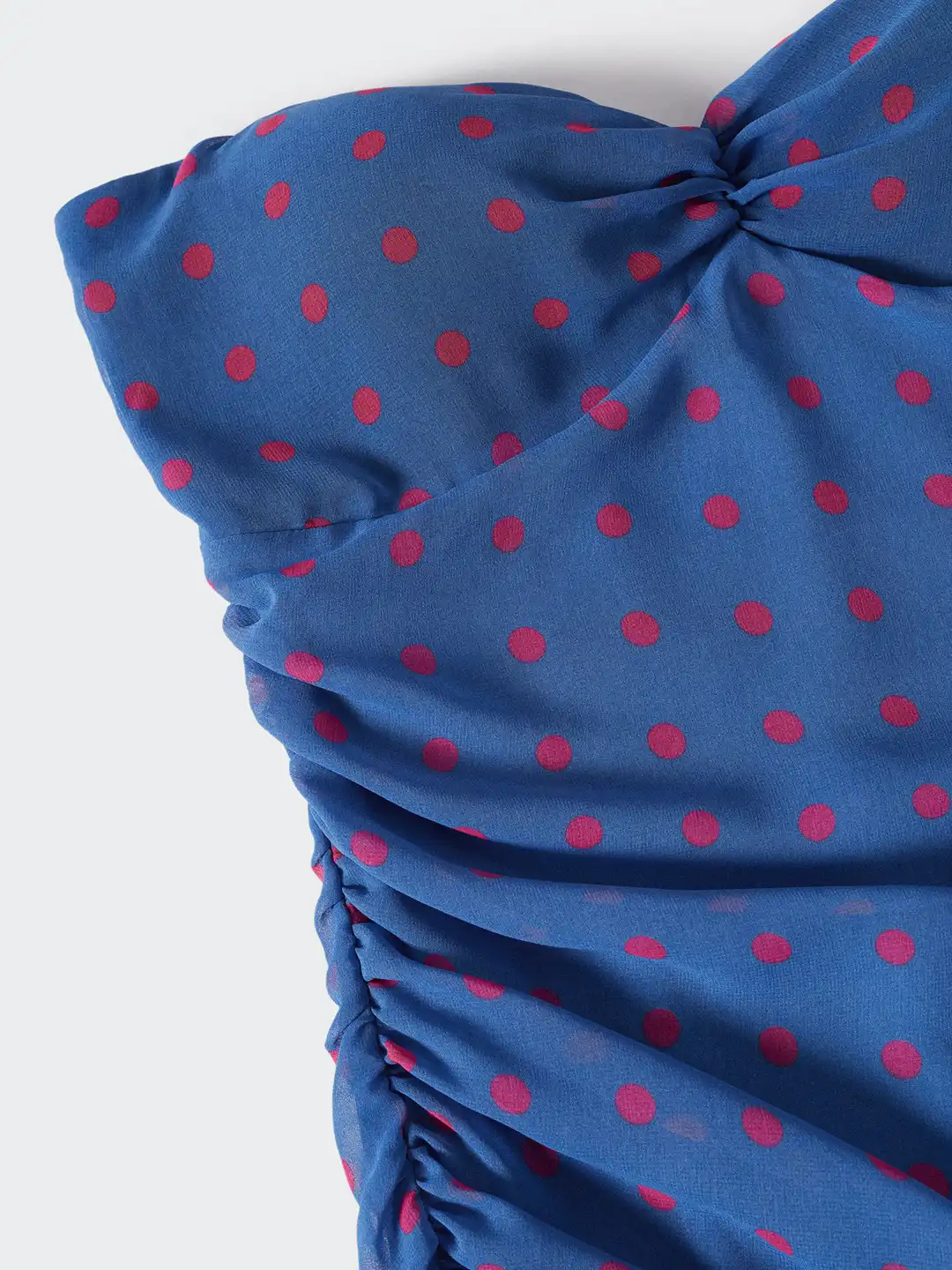 blue dress with red polka dots Buy MANGO & Print Ruffle Sheath Mini - Dresses for Women 19101152 activity-yoga-women Girl Floral Dress Puff SIZE:L*FINAL SALE* The cheerful red polka
