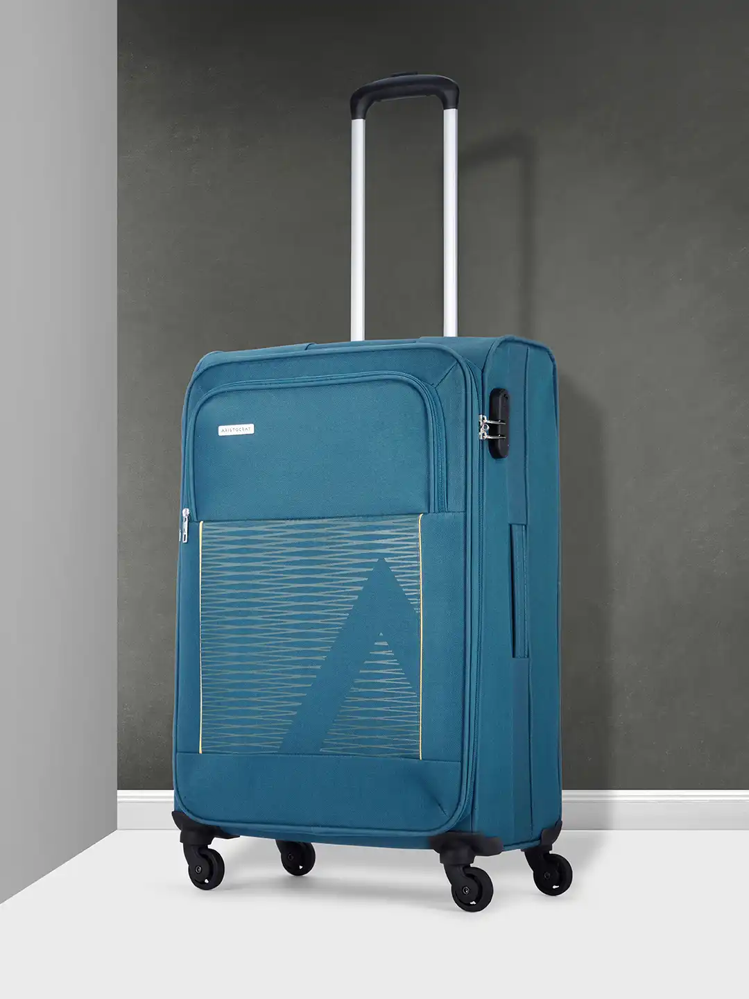 Buy Aristocrat Blue TITUS4W 78 Large Trolley Suitcase - Trolley