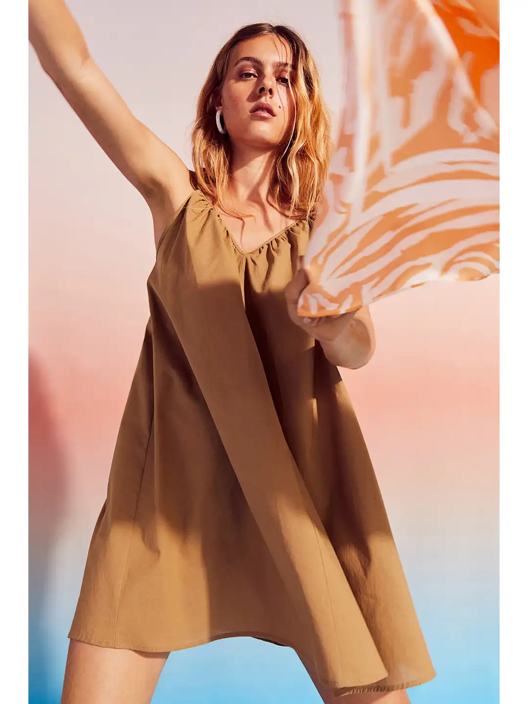 Buy H&M Women Beige Pure Cotton V-Neck Mini Dress - Dresses for Women 19399752 | Myntra Buy H&M Women Beige Pure Cotton V-Neck Mini Dress - Dresses for Women 19399752 | Myntra