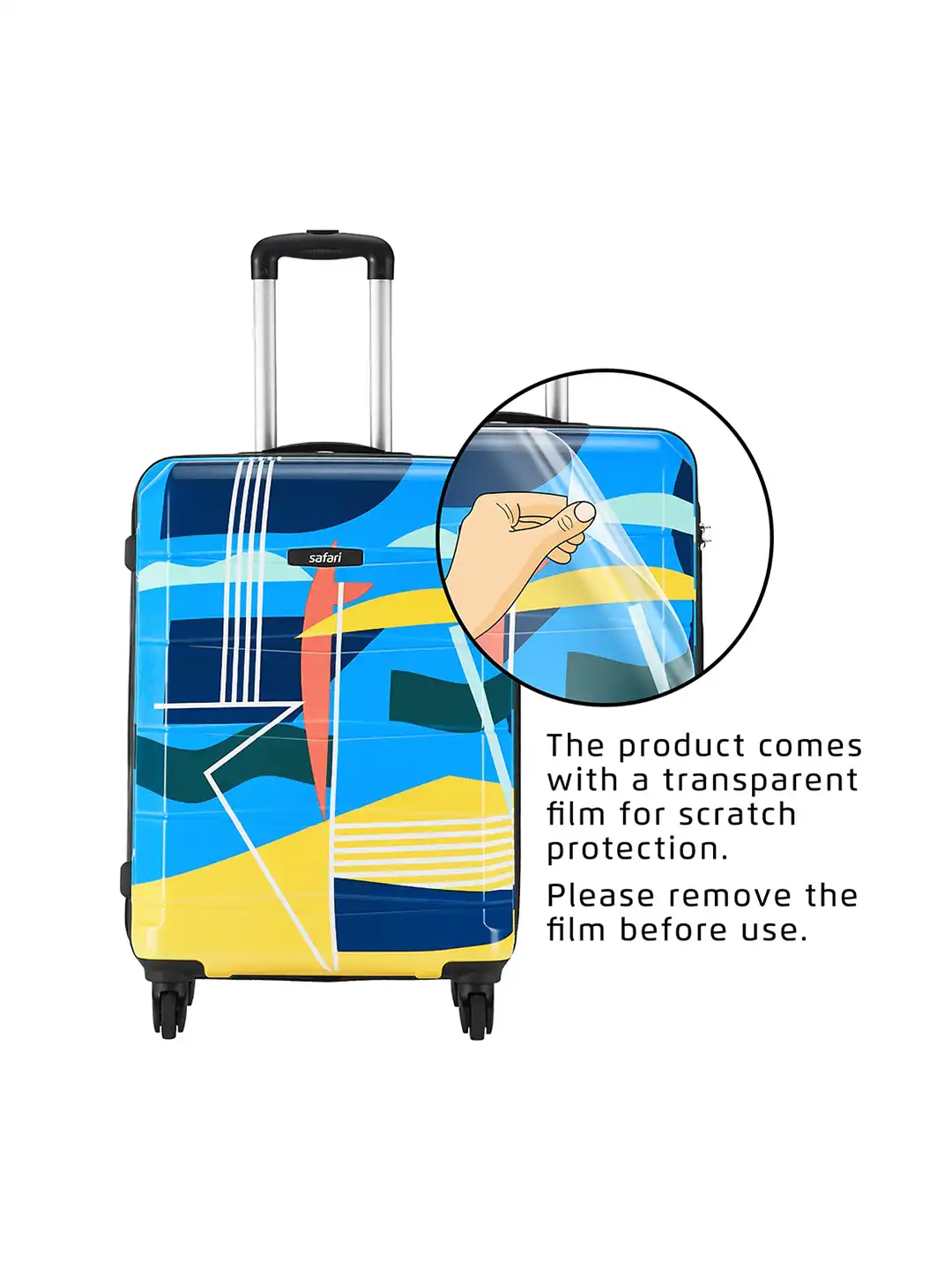 Buy Safari Regloss Detour Printed Poly Carbonate Large Hard
