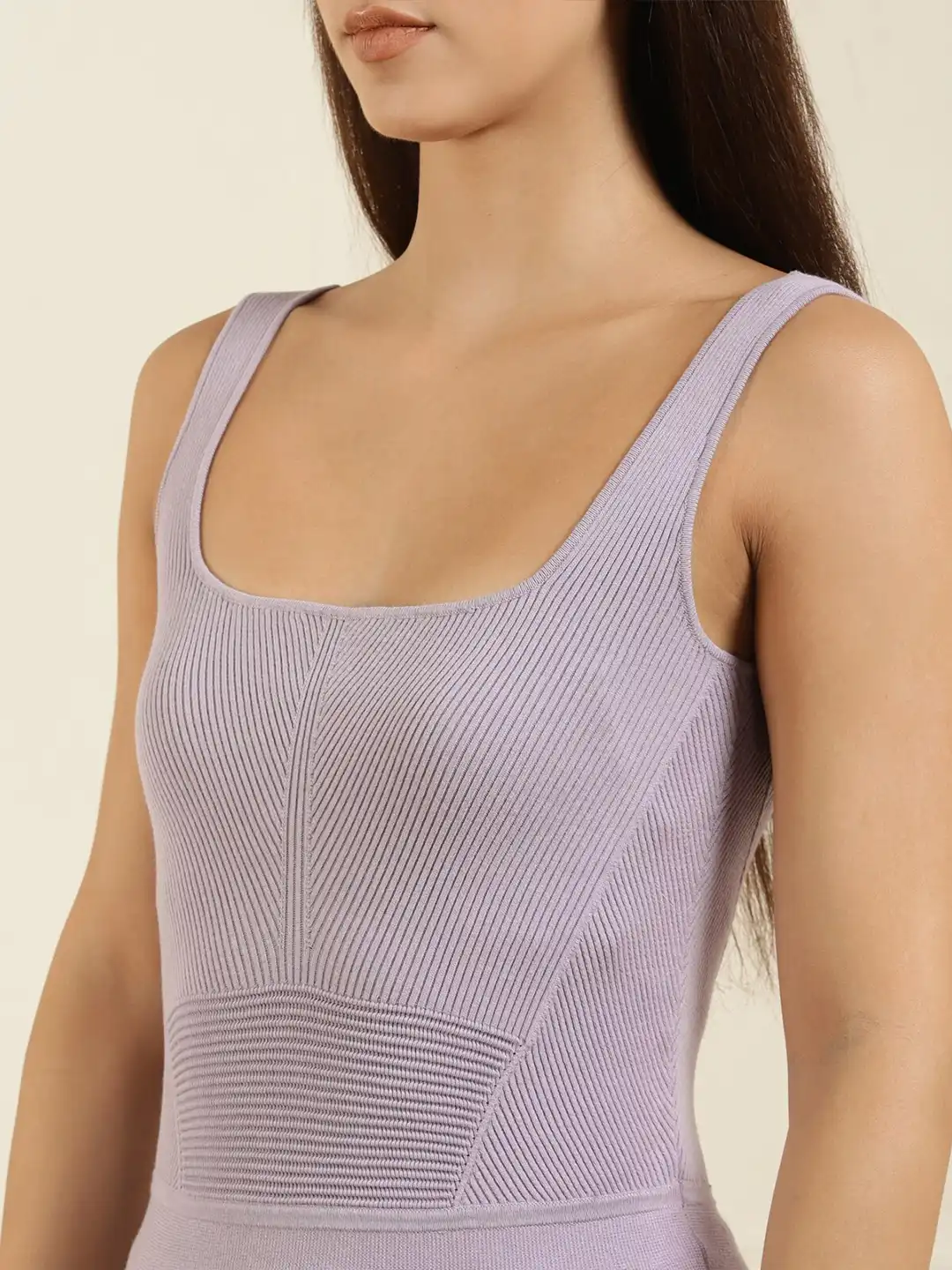 Buy Ted Baker Purple Rib-Knit Skater Dress - Dresses for Women