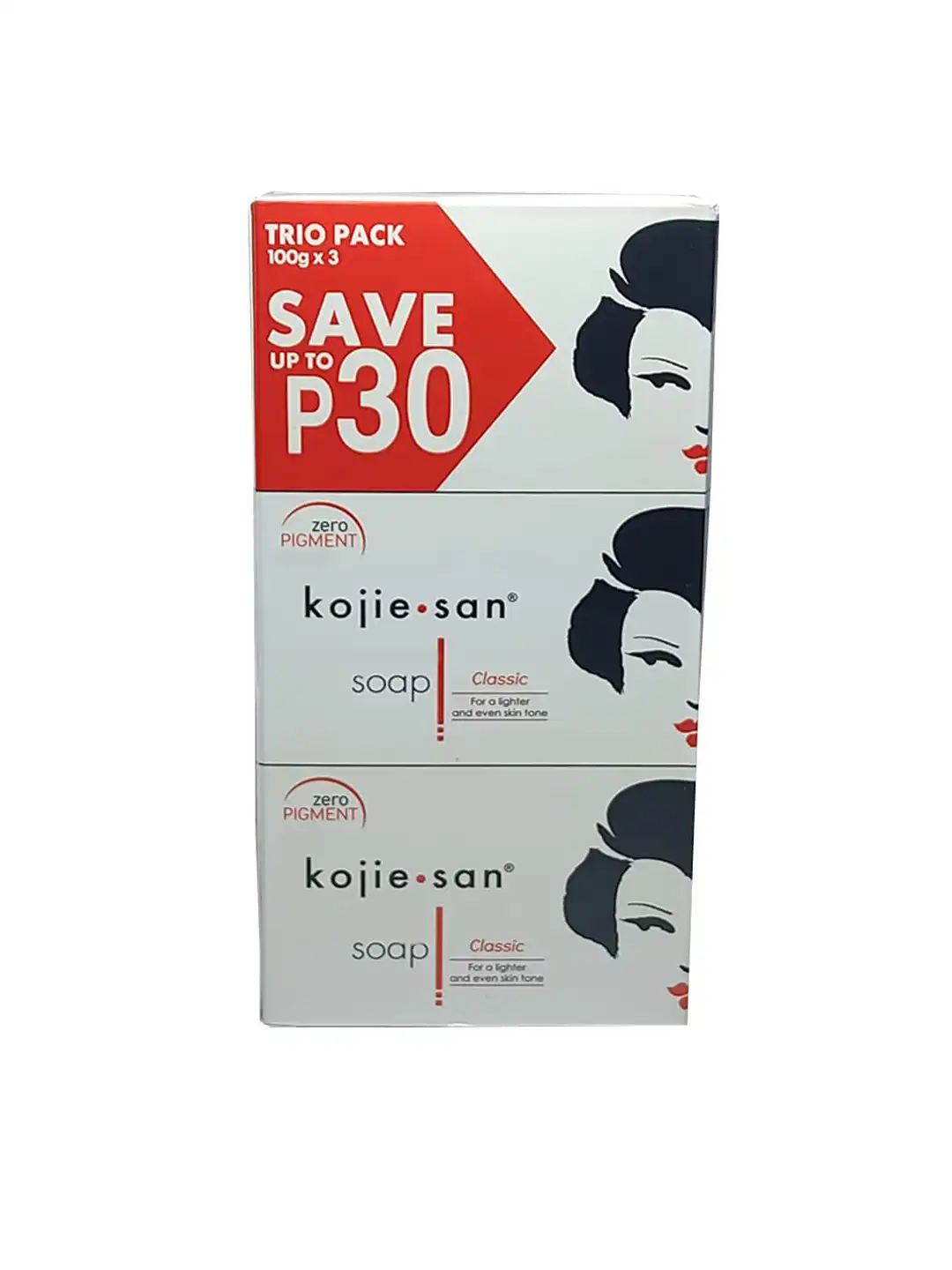 koji Buy kojie.san Set Of 3 Zero Pigment Light Classic Soap - 300Gm
