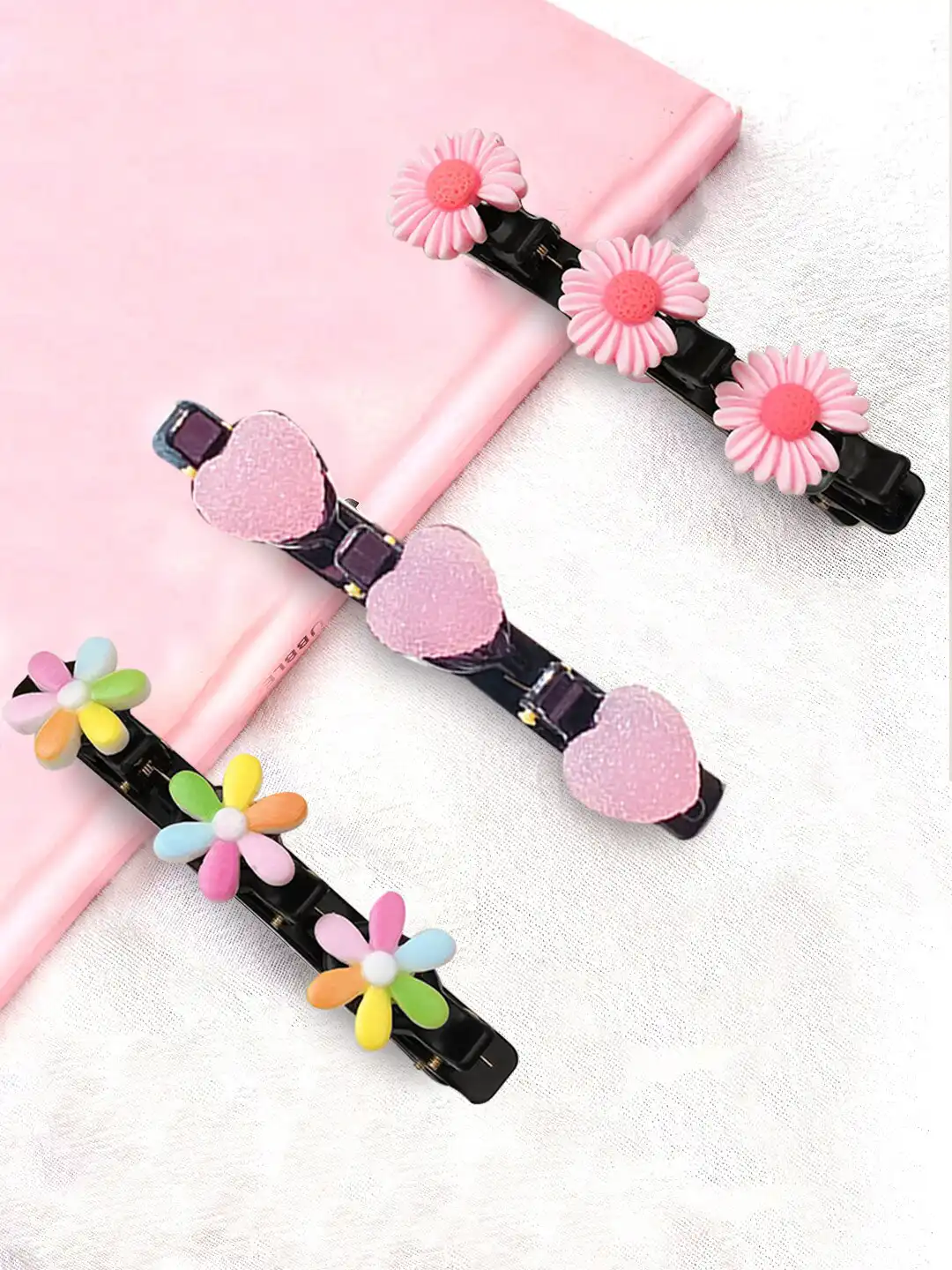 Buy Yellow Chimes Women 3 Pcs Hairclip Cute Floral Charm Alligator