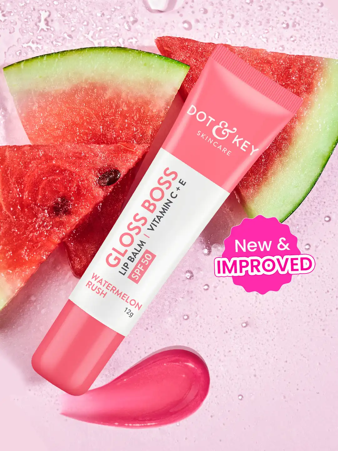 dot & key vitamin c + e lip balm Gloss Boss SPF 50+ PA+++ With E, Strawberry Crush Apply a generous amount to lips as and when required for a loving layer of nourishing moisture Dot & key Gloss Boss