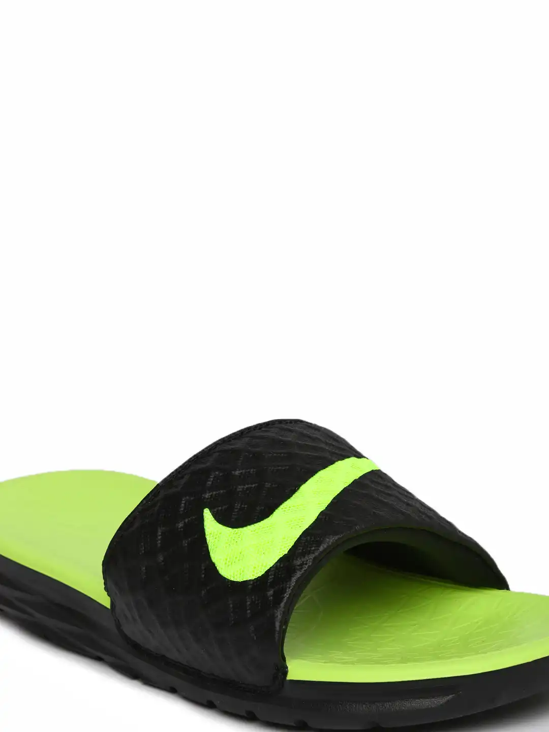 Buy Nike Unisex Black & Green BENASSI SOLARSOFT Flip Flops - Flip