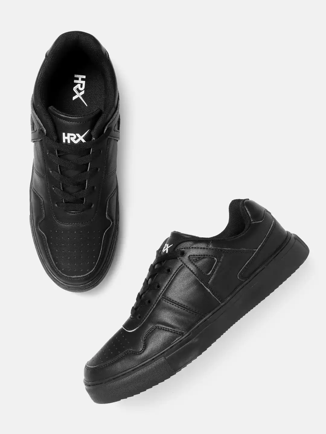 Buy HRX by Hrithik Roshan Men Black Solid Sneakers - Casual Shoes