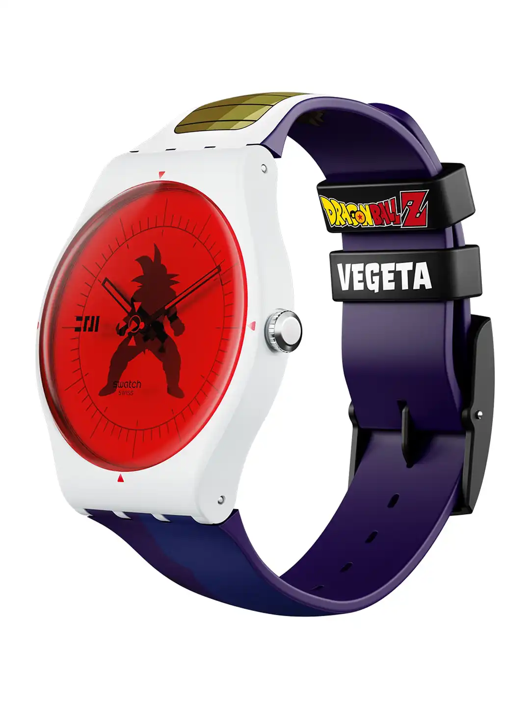 Buy Swatch Unisex Patterned Dial & Straps Vegeta X Swatch Analogue