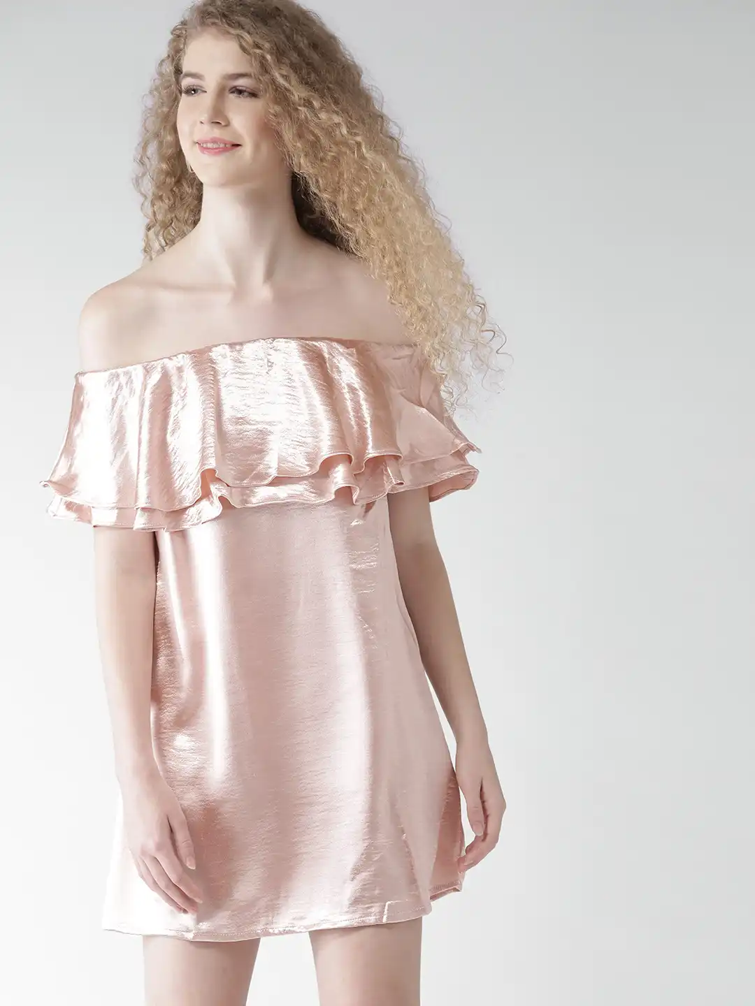 forever 21 dusty pink dress Simple White Satin V Neck Wedding Dress With Bow-knot US4 / White