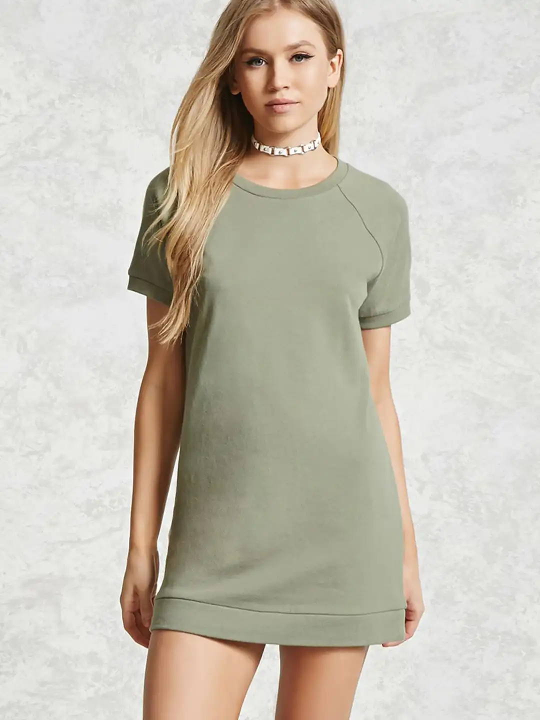 green emerald velvet dress Plus Size Wicked Elphaba Mini Jersey Dress main image 1