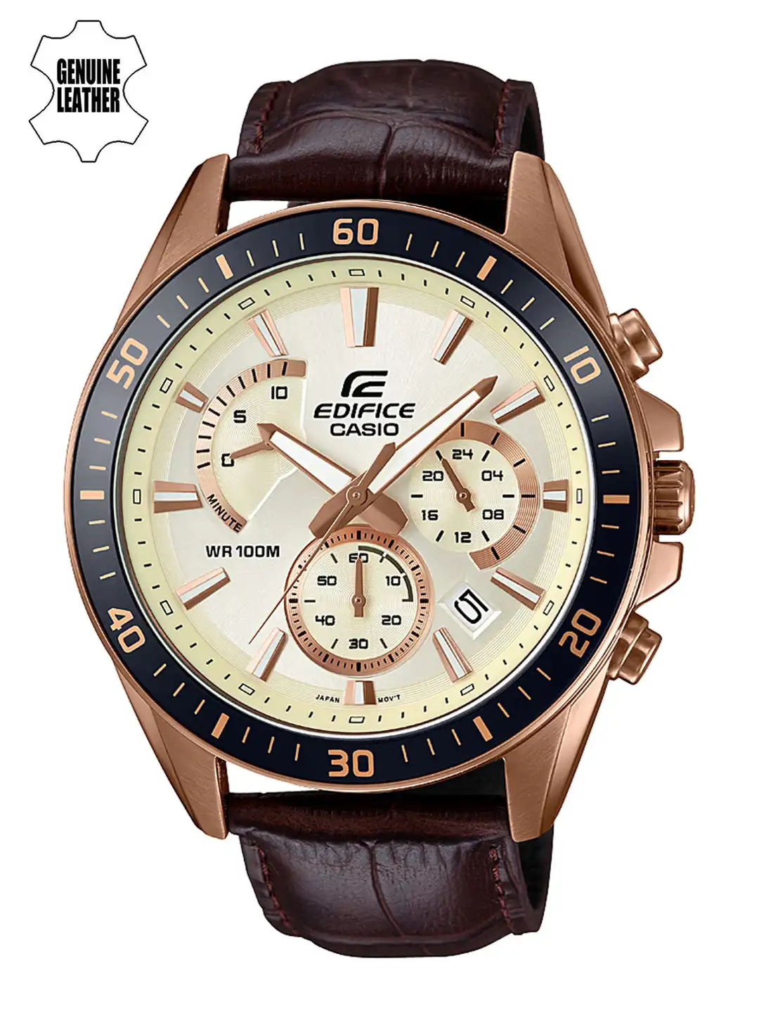 Buy Casio Edifice EFR-552GL-7AVUDF White Analog dial Genuine Buy Casio Edifice EFR-552GL-7AVUDF White Analog dial Genuine