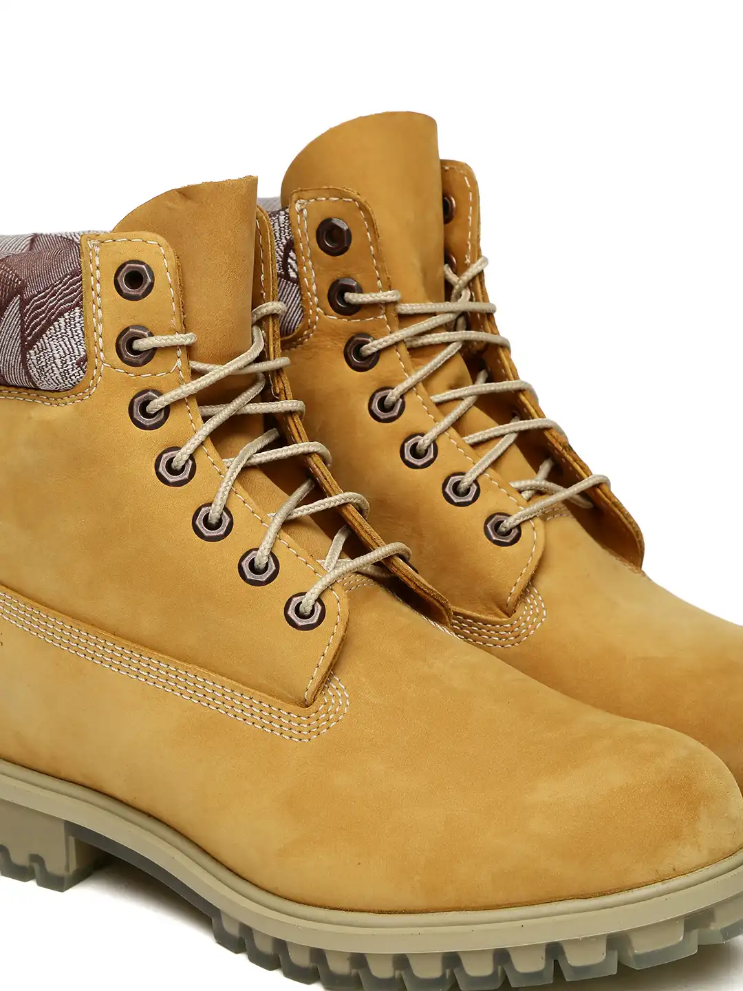 田中 Timberland Buy Timberland Men Tan Solid Leather High-Top Flat Boots - Boots