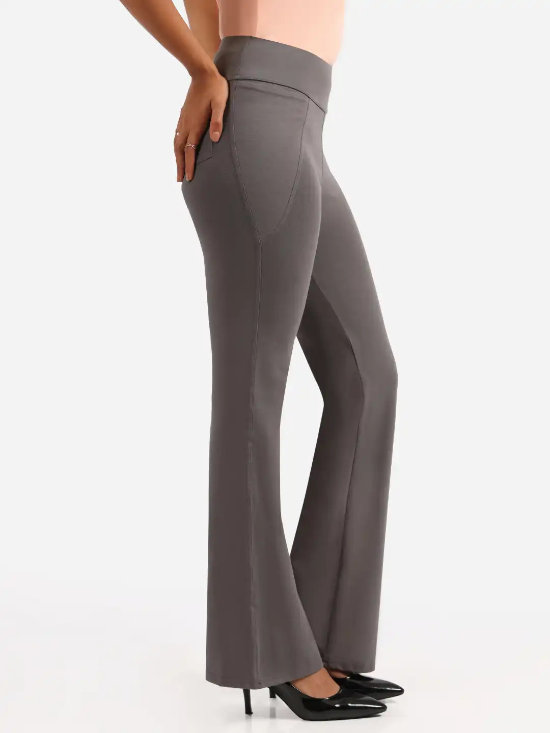 Buy Blissclub Women Groove-In Cotton Flare Pants - Track Pants for