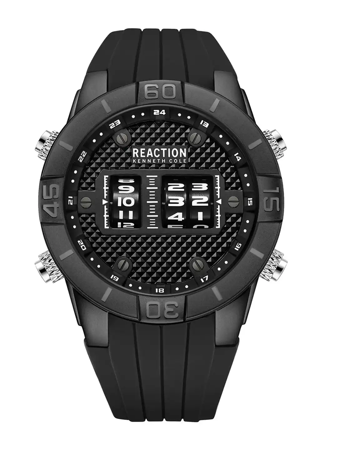 Buy REACTION KENNETH COLE Men Chronograph Textured Strap Digital