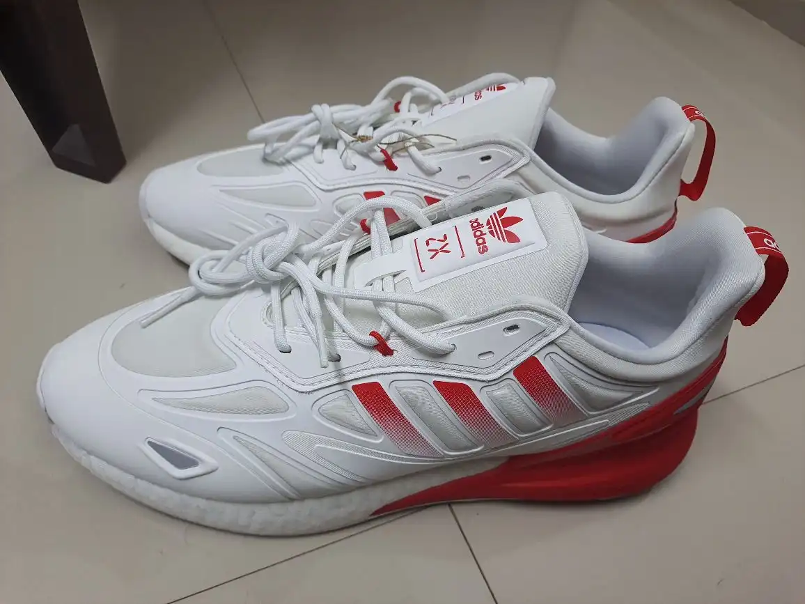 Buy ADIDAS Originals Men White & Red Colourblocked ZX 2K Boost 2.0