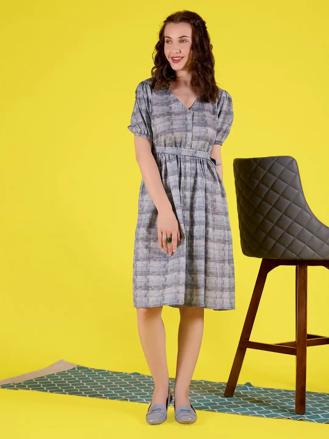 Buy Amarasha Checked A-Line Dress - Dresses for Women 30539748 | Myntra