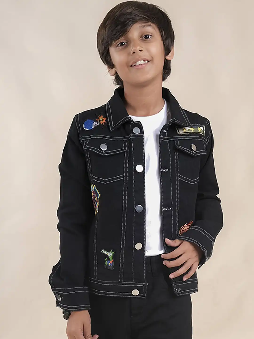Buy KiddoPanti Boys Denim Jacket - Jackets for Boys 30599551 | Myntra