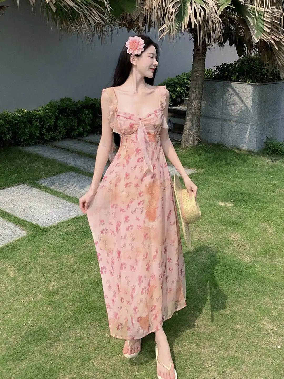 Buy JC Mode Floral Printed Fit and Flare Maxi Dress - Dresses for